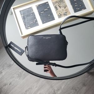 NWT Karl Lagerfeld Paris Small Black Crossbody Bag